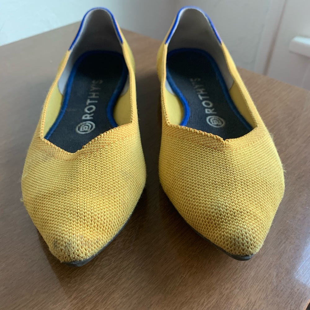 Yellow Pointed Toe Rothy’s